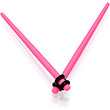 Pink Matte Acrylic Straight Taper Set 2G to 00G