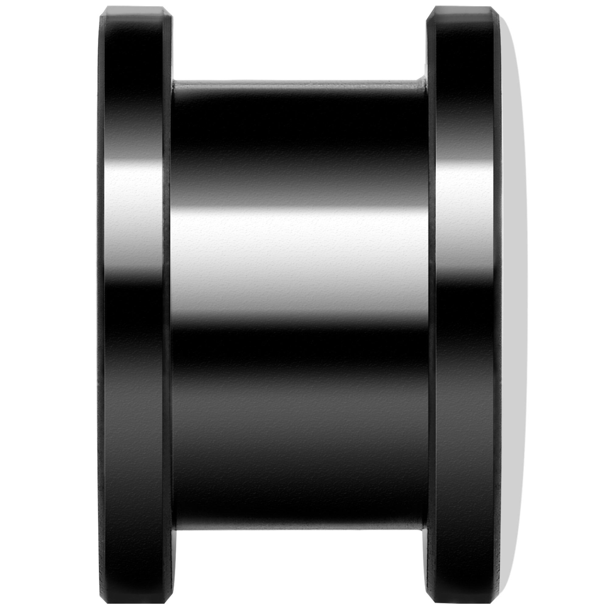 Black Red Distressed Star Black Anodized Screw Fit Plug Set 1/2