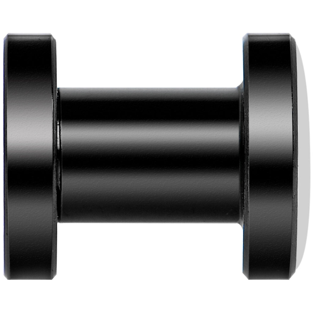 Katrina Sugar Skull Rose Flower Black Anodized Screw Fit Plug Set 4G